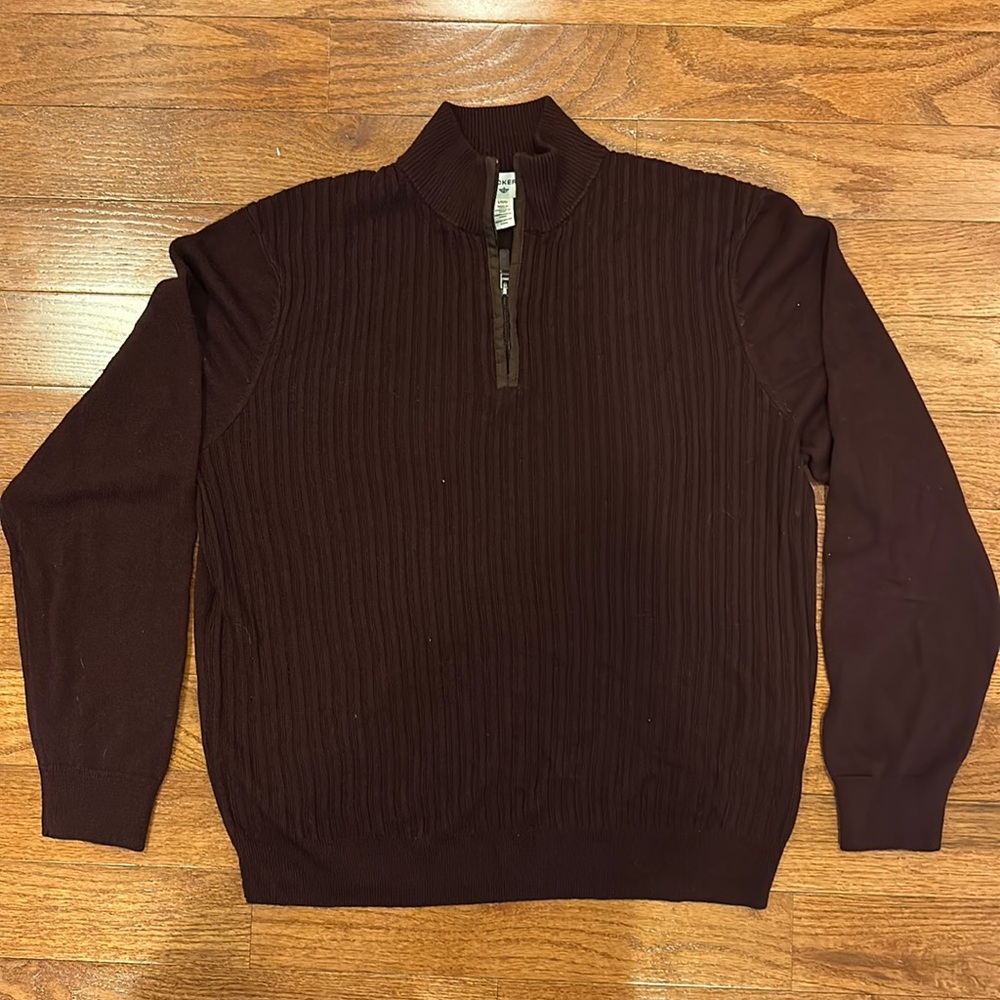 Docker’s men’s size large plum quarter zip sweater